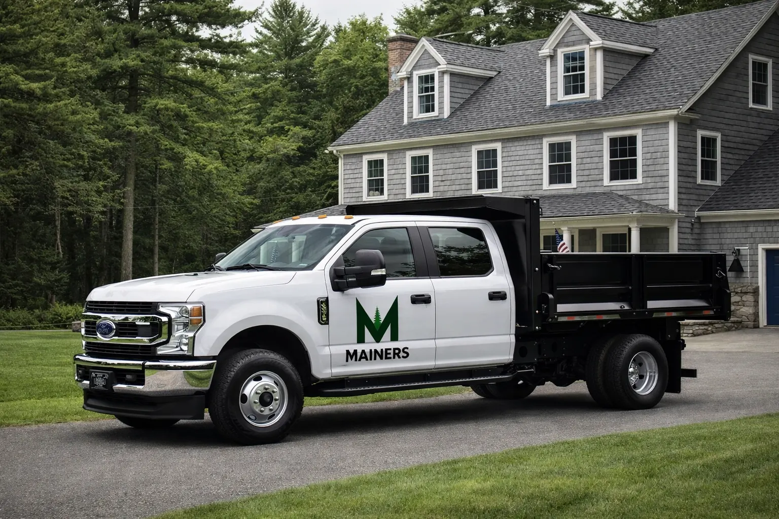 Mainers basement waterproofing truck serving Scarborough ME homes
